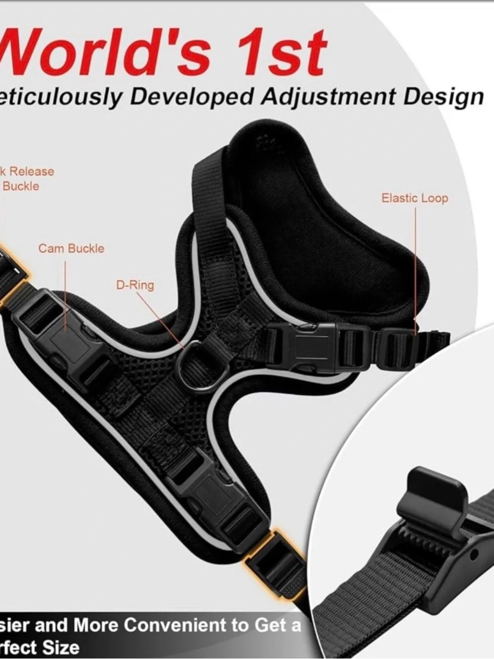 Cat Harness for Walking Breathable Comfortable Vest Easy to Wear Kitten Harness